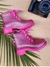 Bota Infantil Emborrachada Pink Com Gliter - comprar online