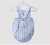 Romper Classic Xadrez Azul e Branco - comprar online