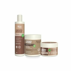 Kit Crespo Power - Shampoo, Máscara e Creme de Pentear (3 itens) Higieniza, Nutri e Define os Cachos