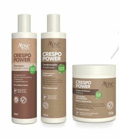 Kit Crespo Power - Shampoo, Condicionador e Creme de Pentear