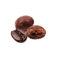 Granos de café cubiertos con chocolate