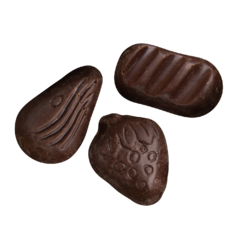 Figura de chocolate semiamargo