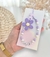 Prendedor de chupeta Personalizado com nome do bebê flor lilás