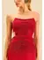 Vestido Vermelho Super Midi com Aplicações de Cristais Moda Luxo - comprar online