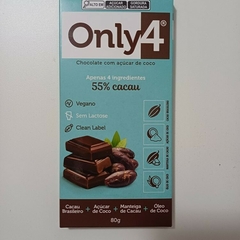 Chocolate 55% CACAU 80g - ONLY4