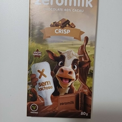 Chocolate 40% CACAU CRISP 80g - ZEROMILK