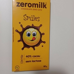 Chocolate 40% CACAU SMILES 80g - ZEROMILK