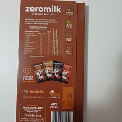 Chocolate 40% CACAU 80g - ZEROMILK - comprar online