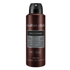 Desodorante Antitranspirante Aerossol Malbec Club Intenso 75g/125ml - comprar online