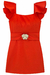 Vestido Curto em Blend de Viscose Linzzi - comprar online