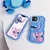 Capa Macia de Silicone Wave Stitch para iPhone 15, 14, 13, 12, 11 Pro, Plus, Mini