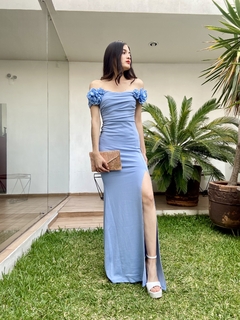 Vestido largo de Fiesta Azul Cinderella en internet