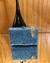 Clutch Ponza Azul com listras douradas