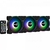 Kit 3 Coolers Aerocool Saturn 12 Pro ARGB + Hub + Controle (HYX73853) - Space Mundi