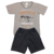 Conjunto Camiseta e Short Mia Kids Esqueleto Dinossauro