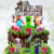 SET CAKE TOPPER MINECRAFT