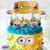 SET CAKE TOPPER MINIONS