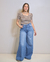 Jeans Maxi Palazzo Azul