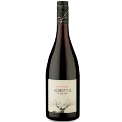 Garrafa de vinho Albert Bichot Horizon Pinot Noir 750ml com rótulo claro e detalhes em preto.