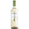 Garrafa de vinho Chilano Sauvignon Blanc 750ml, com rótulo branco e detalhes em verde.