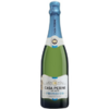 Garrafa de espumante Casa Perini Prosecco 750ml com rótulo elegante e tampa azul.