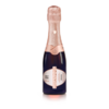 Garrafinha de espumante Chandon Baby Brut Rosé 187ml com rótulo elegante.