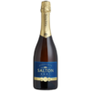 Garrafa de espumante Salton Brut 750ml com rótulo azul e dourado.