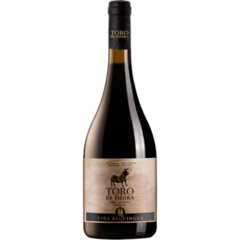 Garrafa do vinho Toro de Piedra Gran Reserva Carignan 750ml com rótulo em tons claros e escuros.