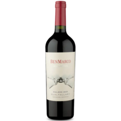 Garrafas de vinho Benmarco Sin Limites Gualtallary 750ml com rótulo elegante.