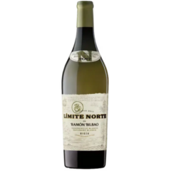 Garrafas de vinho branco Ramón Bilbao Limite Norte 750ml com rótulo elegante.