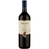 Garrafas de vinho Chilano Merlot 750ml com rótulo detalhado.