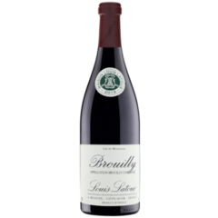 Garrafas de vinho Cru Louis Latour Gamay Brouilly 750ml com rótulo elegante.