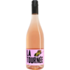 Garrafa de vinho rosé Ferraton La Tournee 750ml com rótulo colorido.