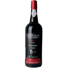 Vinho Madeira H.M. Borges Doce 5 Anos Tinto 750ml