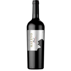 Garrafa de Vinho Malevo Blend Syrah-Malbec 750ml, com rótulo elegante e design distintivo.