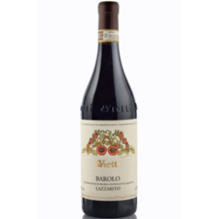 Garrafas de vinho Barolo da vinícola Vietti, com rótulo decorado com flores.