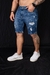 BERMUDA JEANS ESCURA C/BARRA - loja online