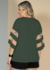 Blusa Verde Oliva com Detalhes em Tule - comprar online