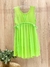 VESTIDO KIDS LARISSA VERDE FLUOR 38153