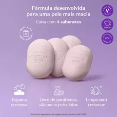 Sabonetes Cuide-se Bem Rosa e Algodão 4x80g Cada - comprar online