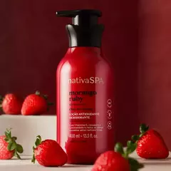 Loção Antioxidante Desodorante Corporal Nativa SPA Morango Ruby 400ml - comprar online