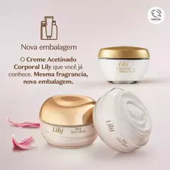 Creme Acetinado Hidratante Desodorante Corporal Lily 250g na internet