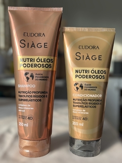 Combo Siàge Nutri Óleos Poderosos: Shampoo 250ml + Condicionador 200ml