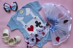 Kit Mesversário Body Laço E Saia De Tule Alice