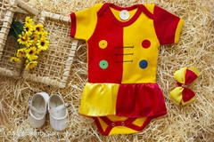 Kit Mesversário Bebê Body E Laço Emilia