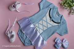 Body Bebê Temático Mesversário Cinderela