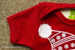 Kit Body Bebê Temático Natal Com Gorro Papai Noel Rostinho - comprar online