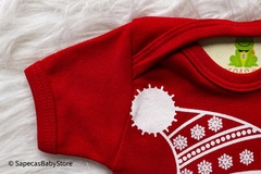 Body Bebê Temático Mesversario Natal Papai Noel Rostinho - comprar online