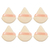 Imagem do Puff Triangular para Maquiagem: Esponja Macia para Maquiagem, Mini Puff Aveludado para Base, Maquiagem Facial, Contorno dos Olhos, Sombra Cosmética - Lavável