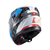 Capacete Texx Escamot Gladiator V3 Reisen Azul Verm Branc 58 - loja online